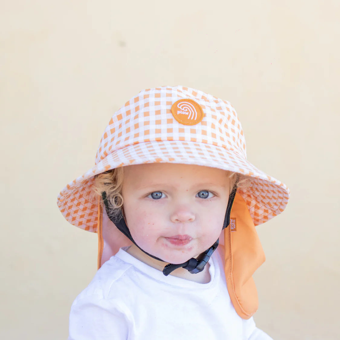 Plow Surf Co Orange Gingham Surf Hat