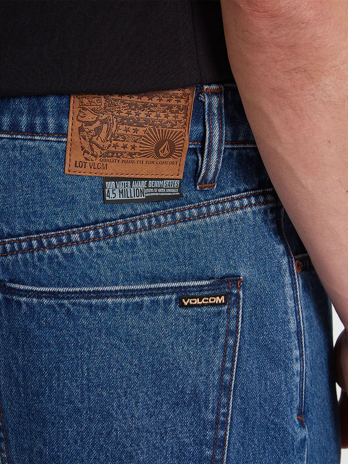 Volcom Mens Billow Denim Shorts