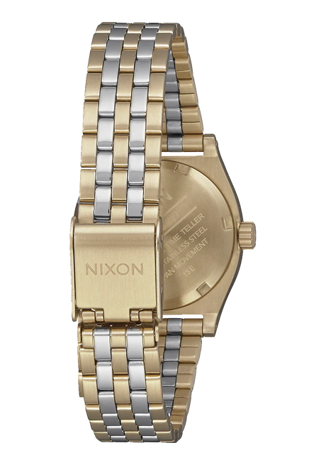 Nixon Small Time Teller - Lt Gold/Silver/Vintage White