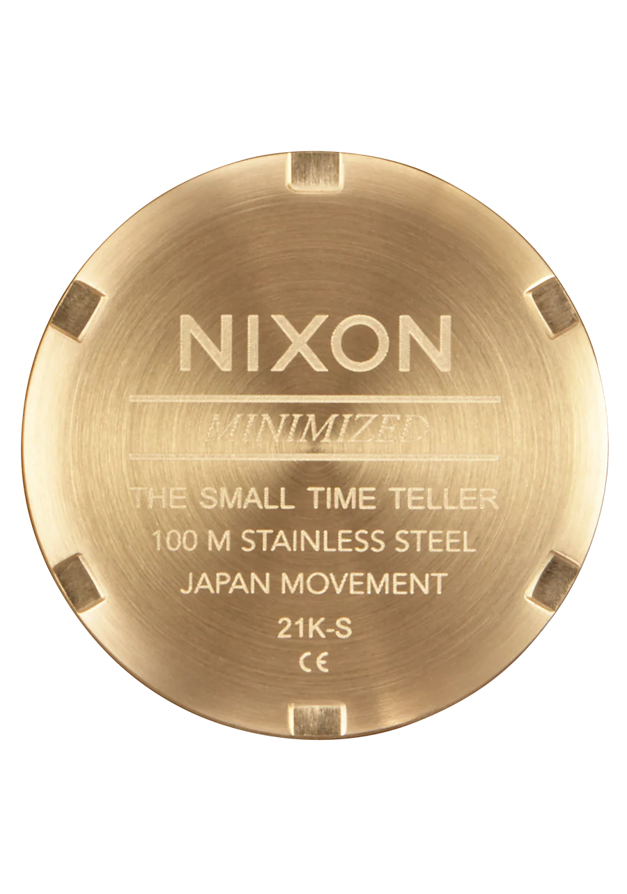 Nixon Small Time Teller - Lt Gold/Silver/Vintage White