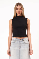 Abrand Womens Heather Icon Mock Neck