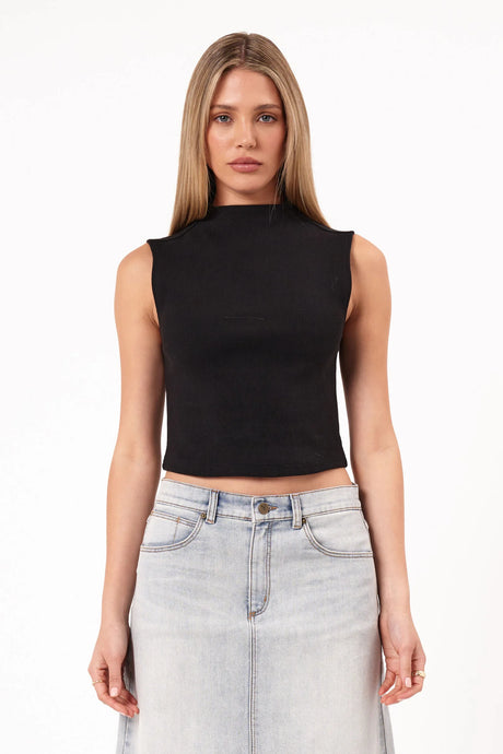 Abrand Womens Heather Icon Mock Neck