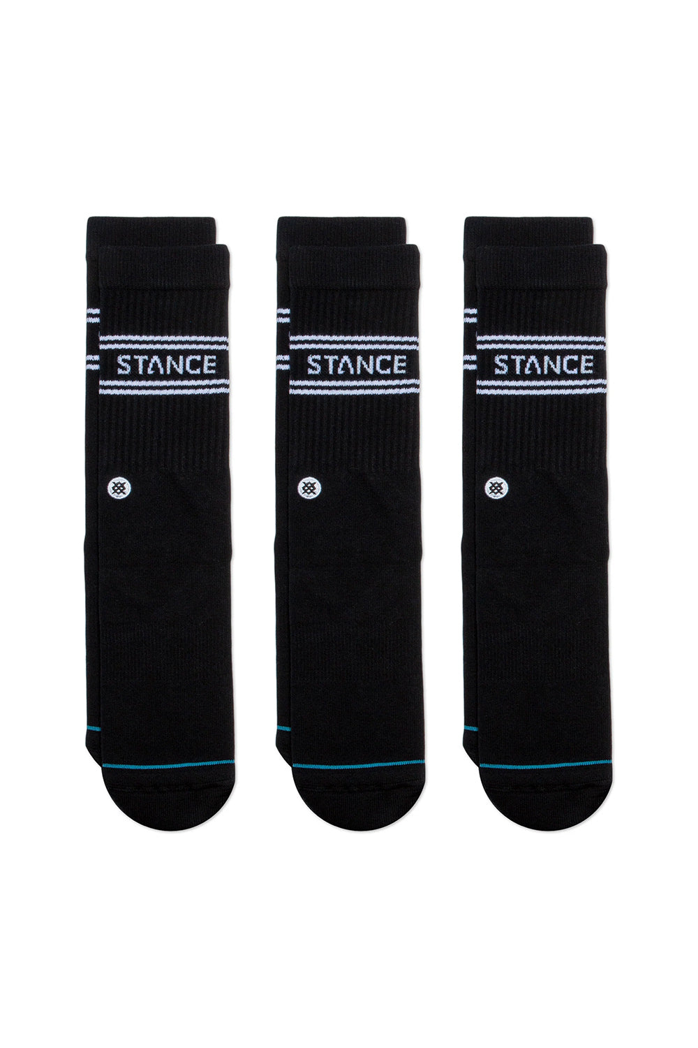 Stance Mens Basic 3 Pack Crew Socks