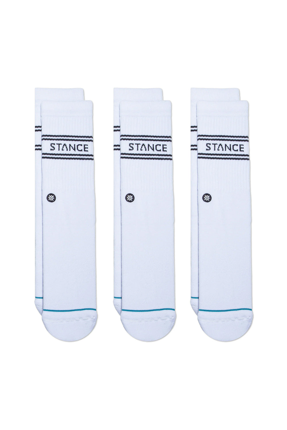Stance Mens Basic 3 Pack Crew Socks