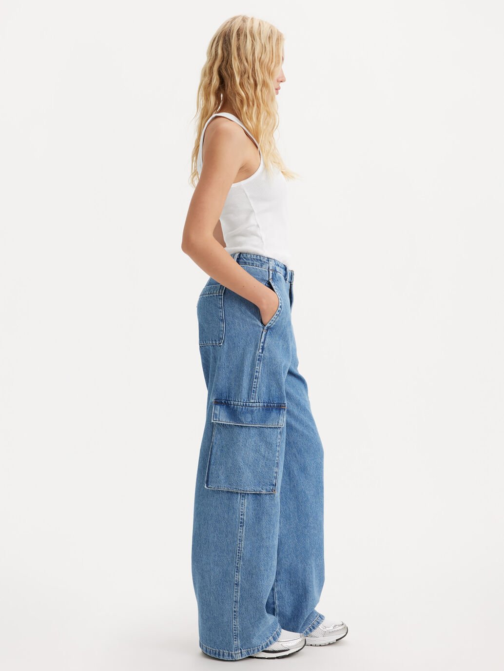 Denim cargo pants levi's discount