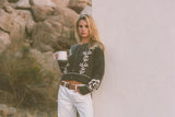 Rhythm Antique Floral Crop Cardigan