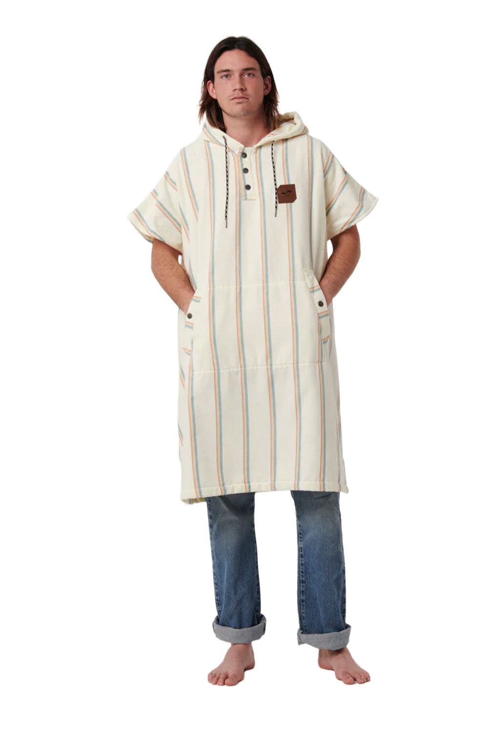 Slowtide Baja Stripe Poncho