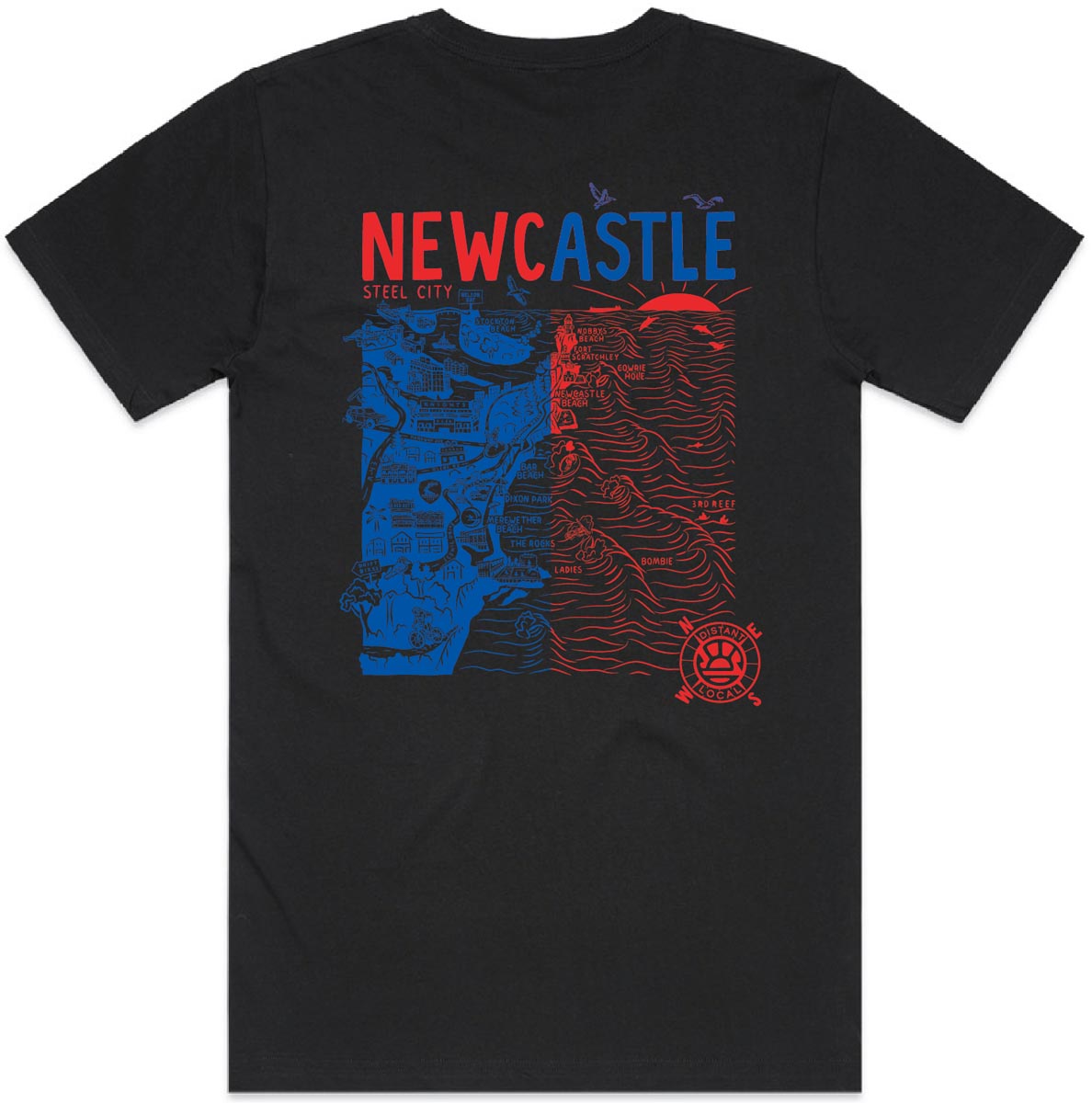 DISTANT LOCAL X NEWCASTLE - BETTER THAN LEGO TEE - YOUTH
