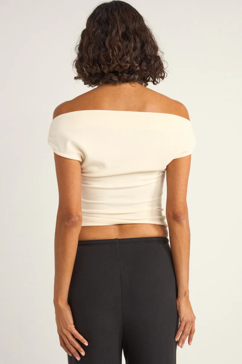 Rhythm Womens Juno Off Shoulder Top