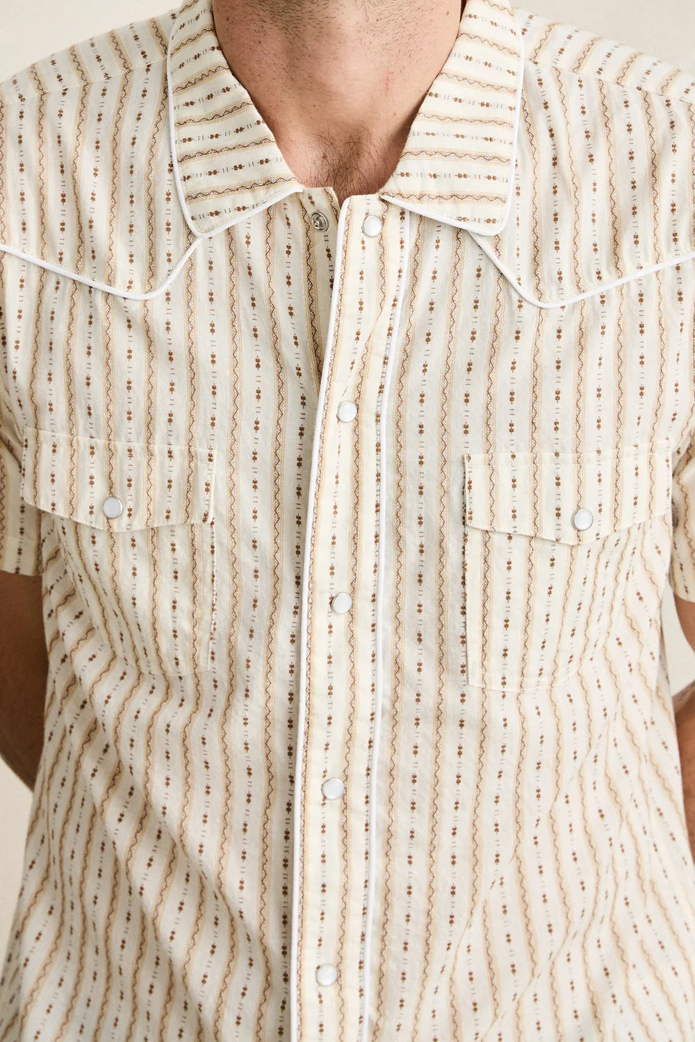 Rhythm Lone Pine Stripe S/S Shirt