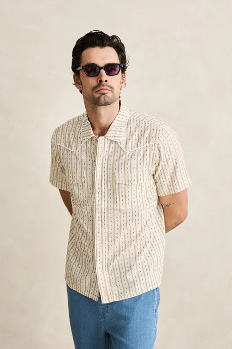 Rhythm Lone Pine Stripe S/S Shirt