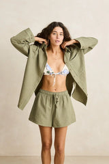 Rhythm Gigi Flora Tie Front Slide Tri Top