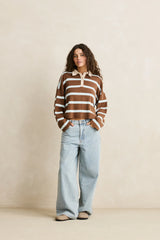 Rhythm Rugby Polo Knit Sweater