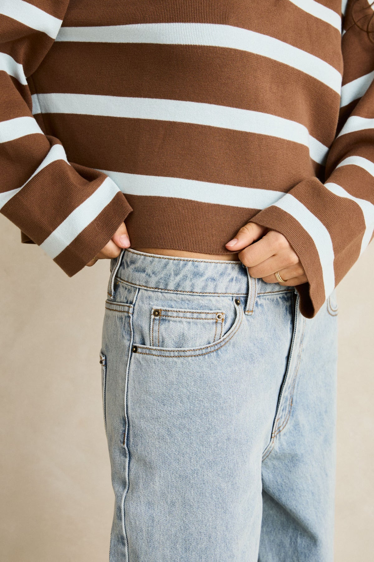 Rhythm Rugby Polo Knit Sweater