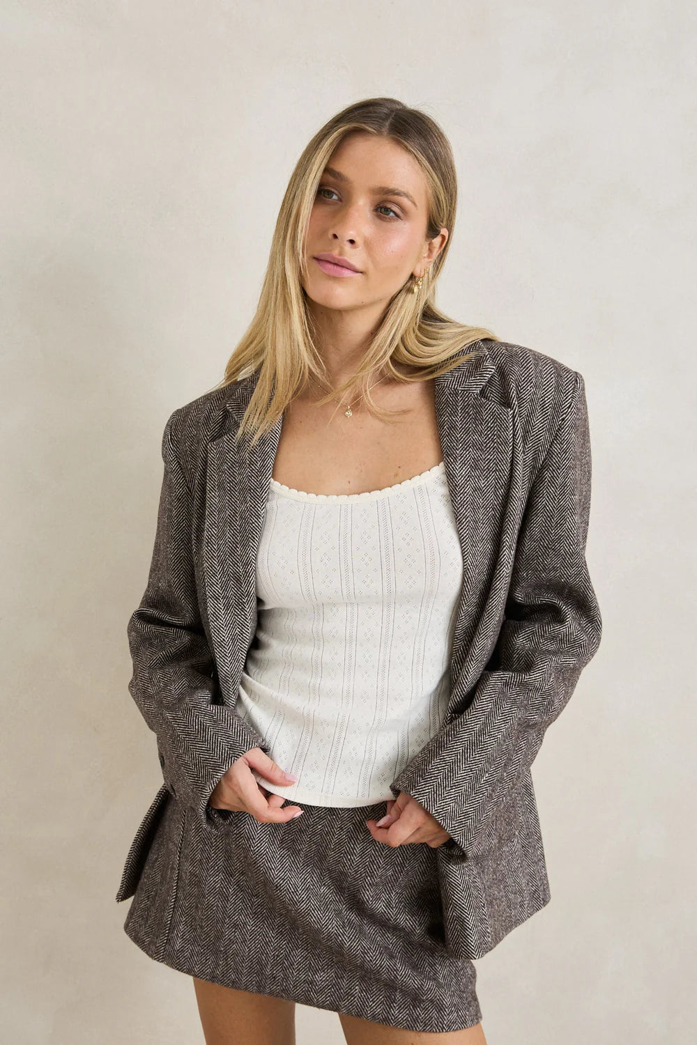 Rhythm Herringbone Blazer