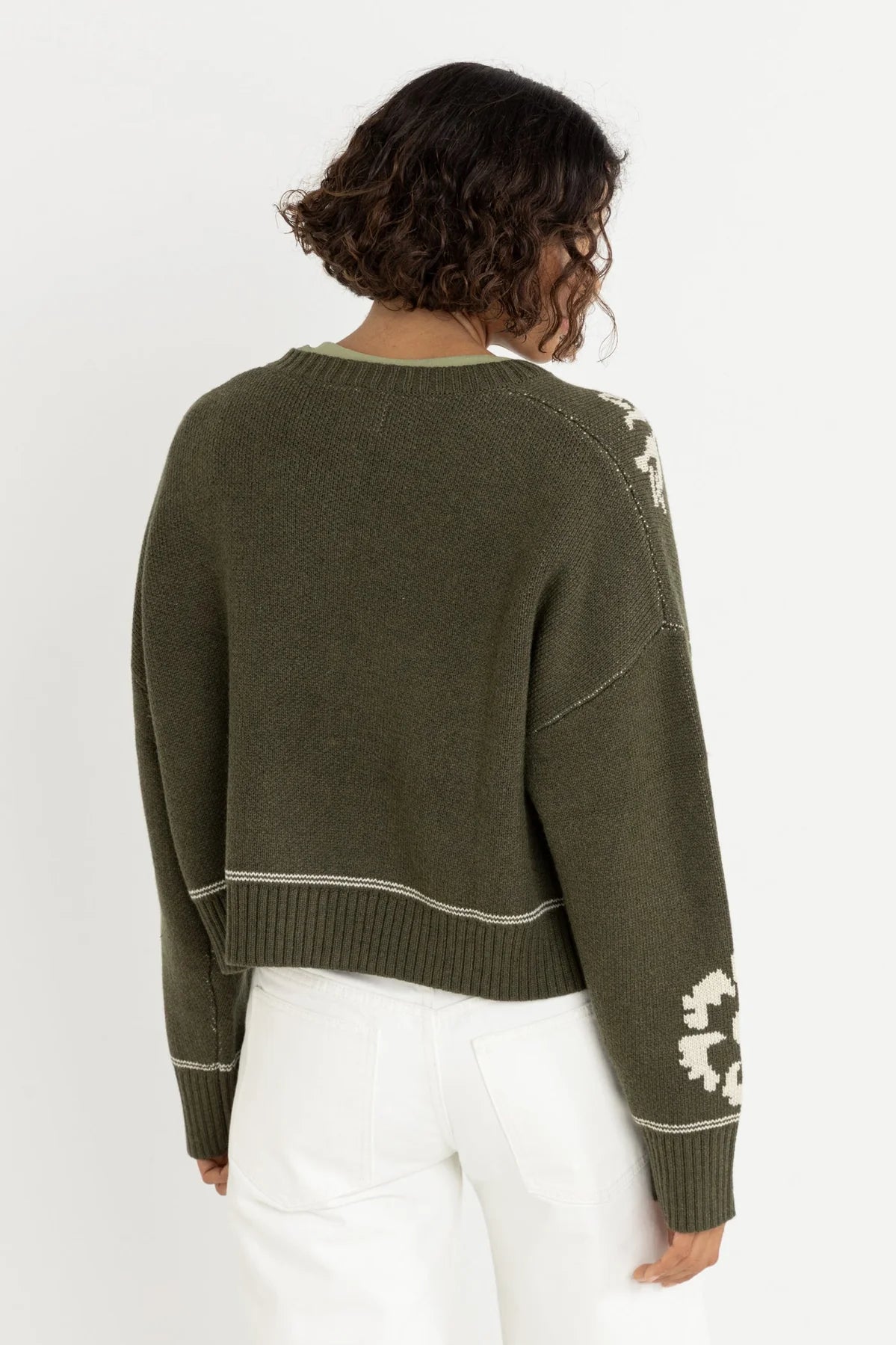 Rhythm Antique Floral Crop Cardigan