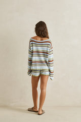 Rhythm Frankie Stripe Knit Short