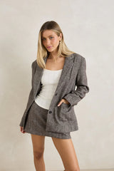 Rhythm Herringbone Mini Skirt