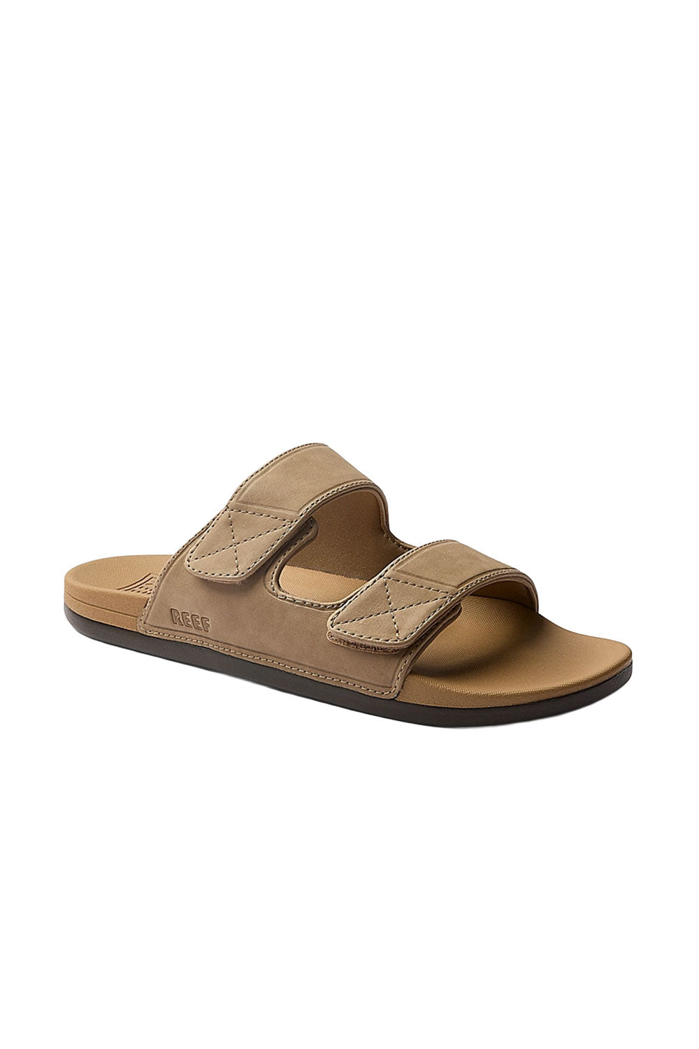 Reef Mens Cushion Tradewind Slides - Tan