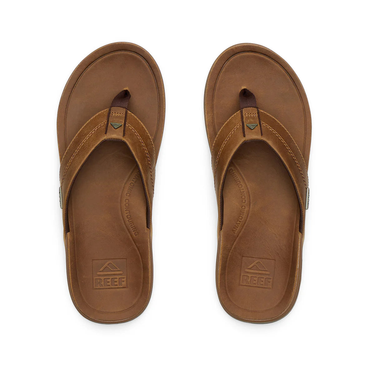 Reef Mens Leather Offshore Thongs