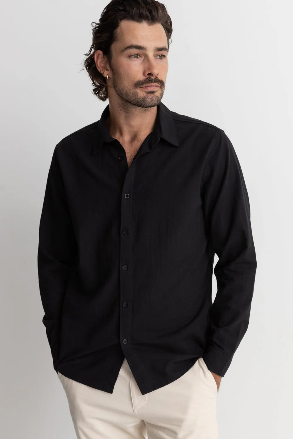 Rhythm Classic Linen Long Sleeve Shirt