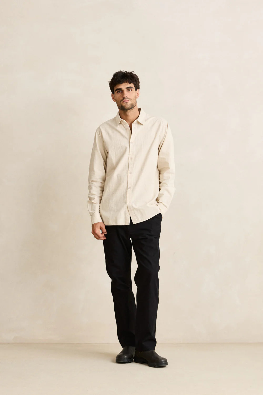 Rhythm Classic Linen Long Sleeve Shirt