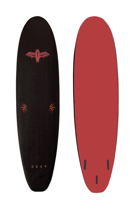 7ft Drag Board Co Coffin Softboard - Comes with fins