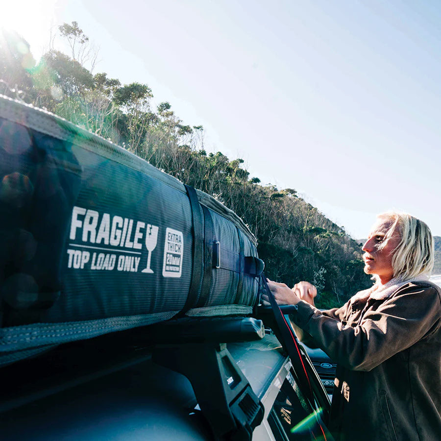 Ocean & Earth Quad Coffin Shortboard Cover Black/Red - 7'6"