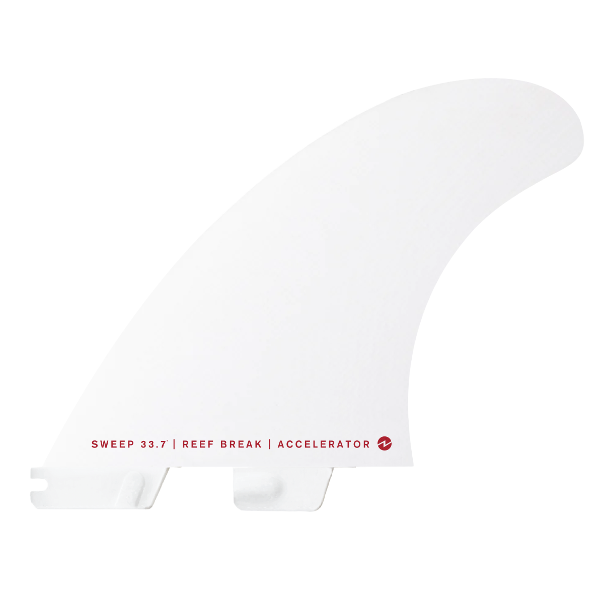 FCS 2 White Accelerator PC Thruster Fin Set
