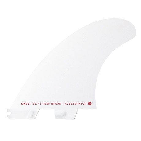 FCS 2 White Accelerator PC Thruster Fin Set