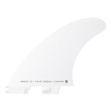FCS 2 White Carver PC Thruster Fin Set