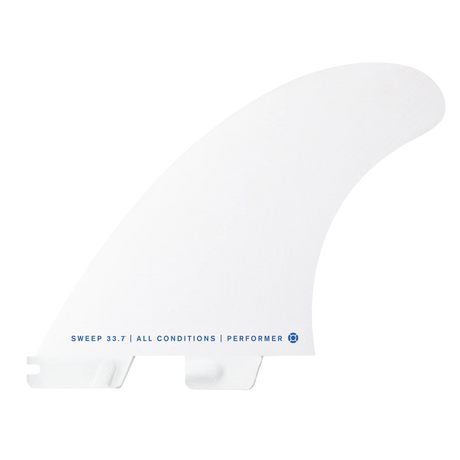 FCS 2 White Performer PC Thruster Fin Set