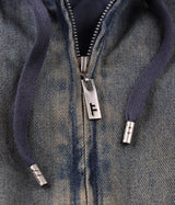 Former Enigma Hooded Denim Jacket