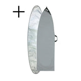 Ocean & Earth Quad Coffin Shortboard Cover Black/Red - 7'6"