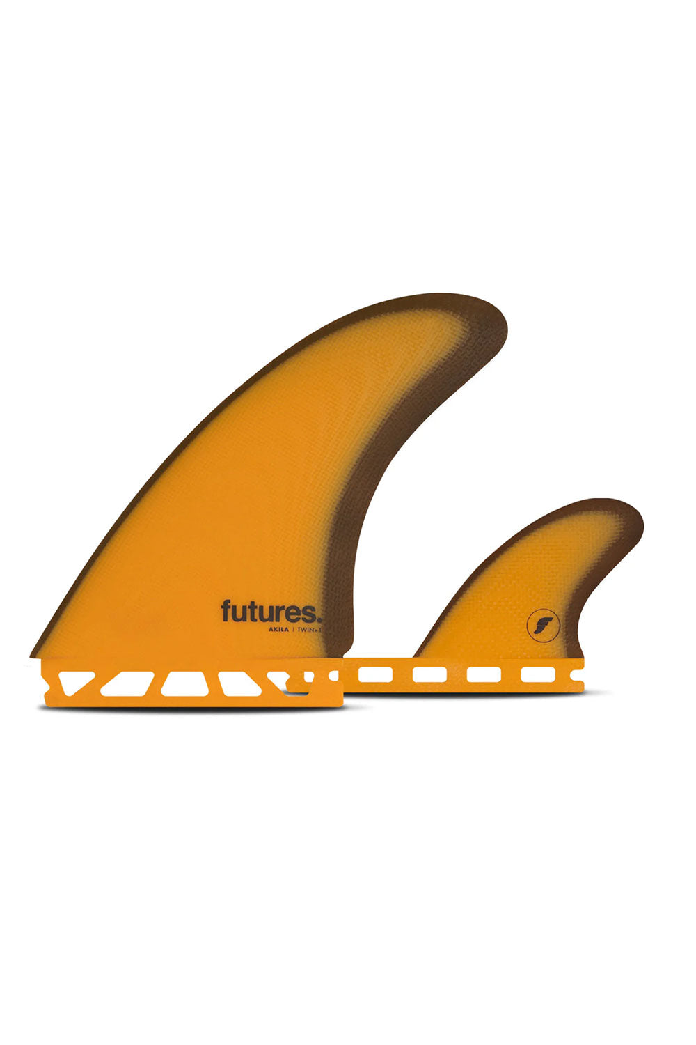 Futures Fins Akila Aipa Fibreglass Twin+1 - Orange/Brown – Sanbah