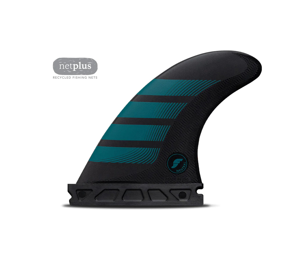 Futures Fins F4 Alpha Tri Fin Set - Carbon/Aqua