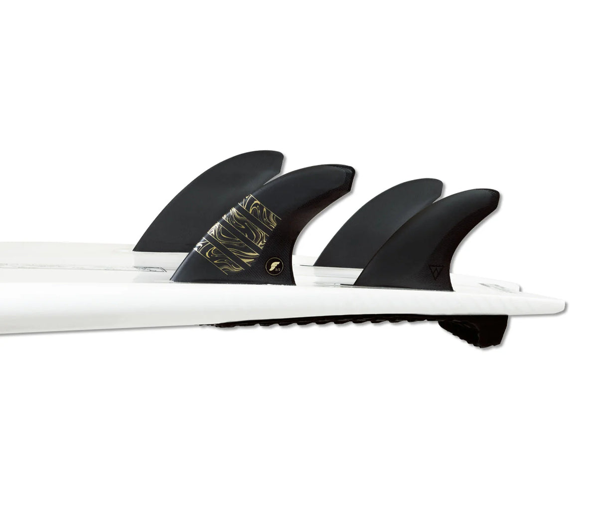 Futures Fins 3/2 Alpha Quad Rear Pair - Colour Carbon