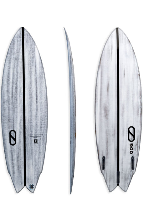 Slater Designs Great White Twin Volcanic Surfboard - FREE ENDORFINS TWIN FIN SET