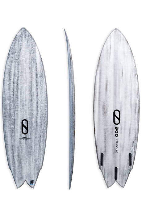 Slater Designs Great White Twin Volcanic Surfboard - FREE ENDORFINS TWIN FIN SET