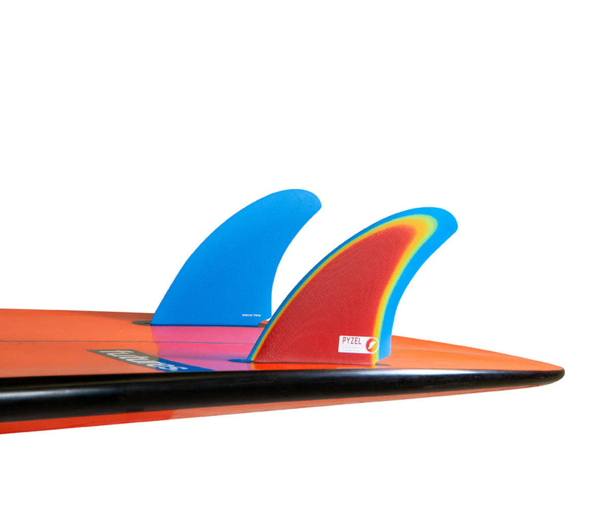 Futures Fins Pyzel Bobcat Twin Fin Set - Rainbow