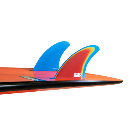 Futures Fins Pyzel Bobcat Twin Fin Set - Rainbow