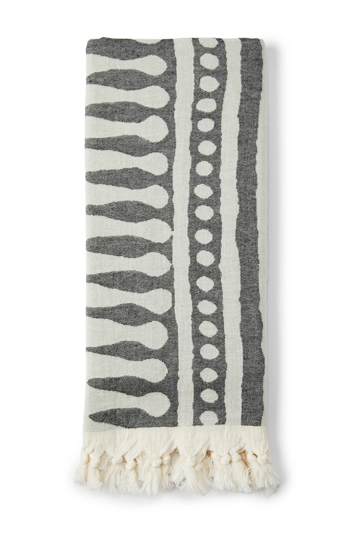Salty Shadows Stripe Two Tone Turkish Towel