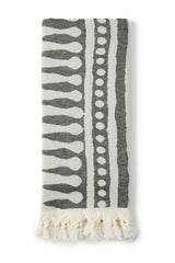 Salty Shadows Stripe Two Tone Turkish Towel
