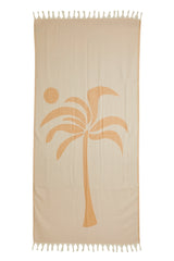 Salty Shadows Turkish Towel Palm Tree