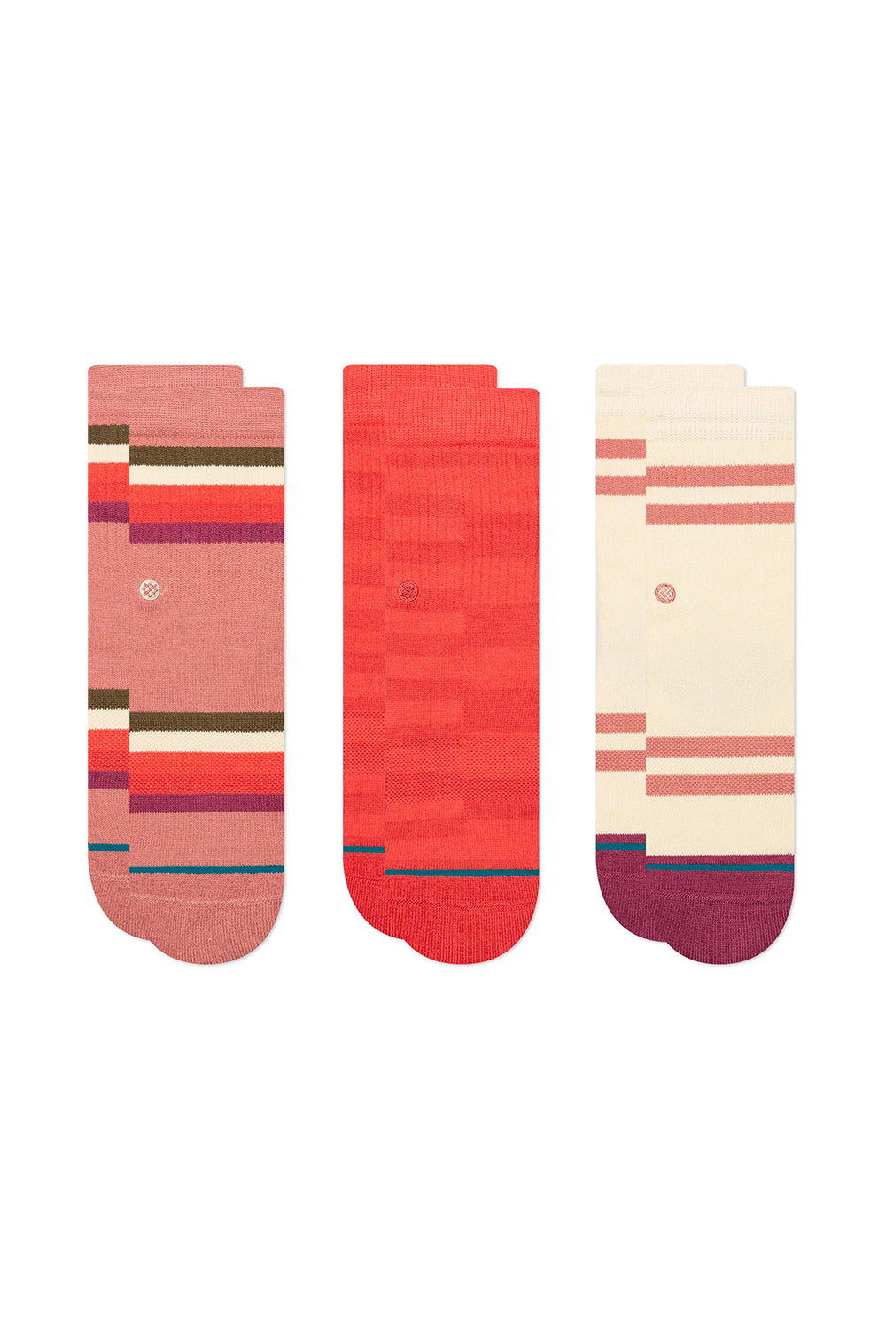 Stance Kids Bold Move 3 Pack Socks - Pink