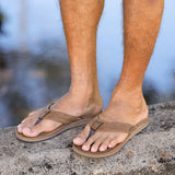 Reef Mens Leather Offshore Thongs