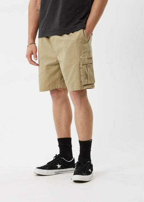Afends Mens Ripped Out 98 Oversized Cargo Short 22"