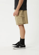 Afends Mens Ripped Out 98 Oversized Cargo Short 22"