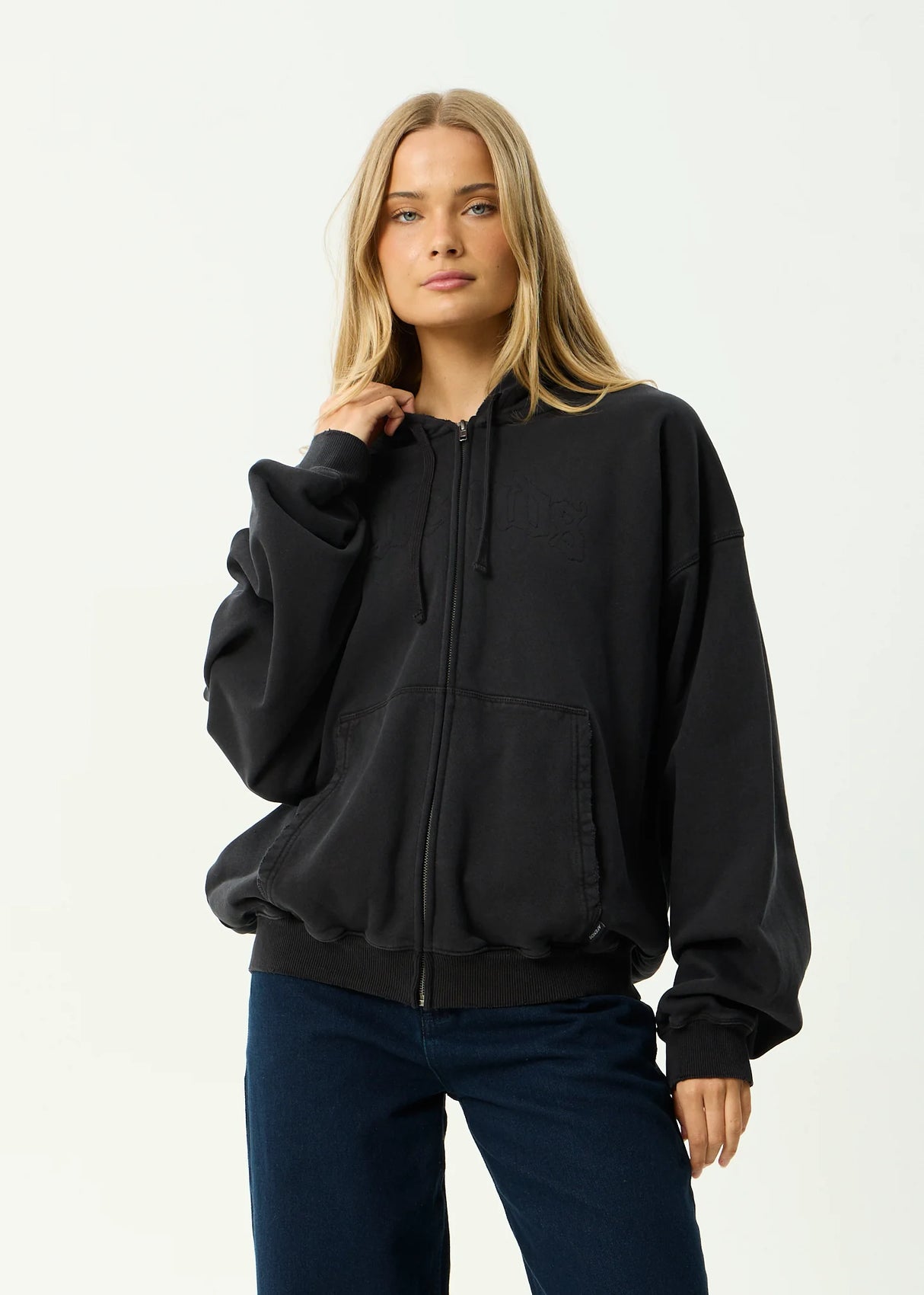 Afends Residence Heavyweight Boxy Zip Hood