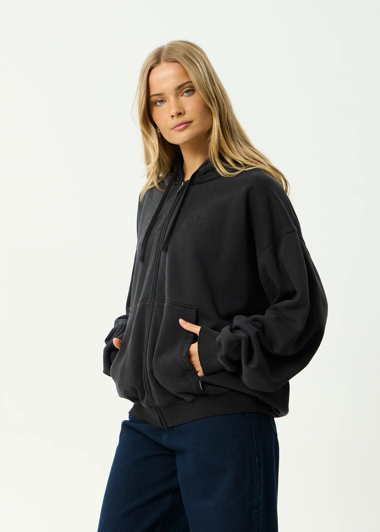 Afends Residence Heavyweight Boxy Zip Hood